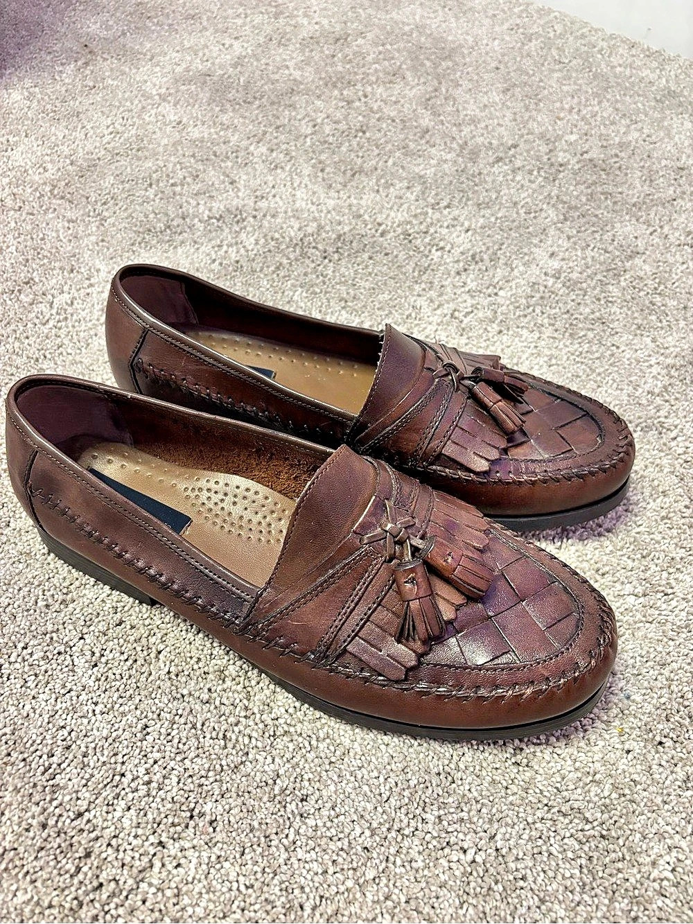 Giorgio Brutini Brown Tassel Loafers